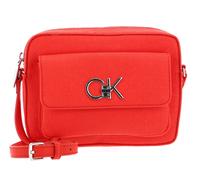 Calvin Klein Re-Lock Camera Bag W / Flap Jacquard Deep Orange