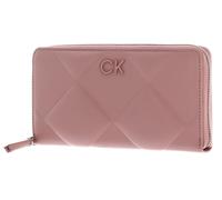 Calvin Klein Re-Lock Quilt Zip Around Wallet Ash Rose