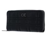 Calvin Klein Re-Lock Quilt Zip Around Wallet L CK Black