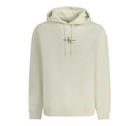 Calvin Klein Jeans Herren Hoodie mit Kapuze, Weiß (Ivory), XXL