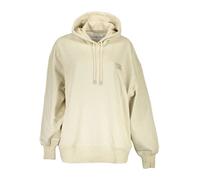 Calvin Klein Recycelter Logo-Kapuzenpullover Beige Baumwolle - Größe: L
