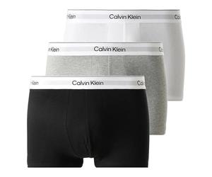 Calvin Klein RELAXED FIT TRUNK 3P MP1 Herren-Unterwäsche 3er-Pack SCHWARZ WEISS GRAU MELANGE XS