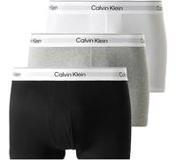 Calvin Klein Relaxed Fit Trunk 3P MP1 Herren-Unterwäsche 3er-Pack Schwarz Weiß Graumelange XS