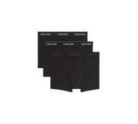 Calvin Klein Relaxed Fit Trunk 3Pk Color Black W Chalk Logo Black W, Size S 0FL - Black W Chalk Logo Black W Small, 0fl - Black W Chalk Logo Black W, S