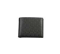 Geldbörse CALVIN KLEIN "CK ELEVATED BIFOLD 5CC W/COIN" schwarz Kleinlederwaren Geldbörsen Geldscheinklammern mit schönem Allover Logo (71882704-0)