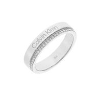 Calvin Klein Ring für Damen Kollektion MINIMAL LINEAR in Edelstahl verziert mit Kristallen - 35000200D