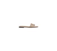 Calvin Klein Round Flat Sandal Leather Desert Taupe Größe: 40 | Sandalen Outlet | Damen | Schwarz