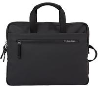 Calvin Klein Rubberized Aktentasche 36 cm Laptopfach ck black (K50K510796-BAX) schwarz