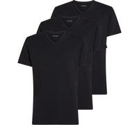 Calvin Klein Herren 3er Pack T-Shirts Kurzarm mit V-Ausschnitt, Schwarz (Black, Black, Black), 4XL