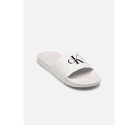 Calvin Klein SLIDE MONOGRAM CV Herrenpantoffeln, weiß, größe 41