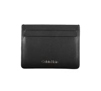 Calvin Klein Schwarze Leder Geldbörse für Männer Einheitsgröße