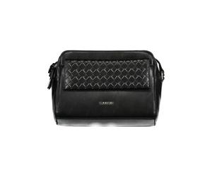 Calvin Klein Schwarze Polyester Damen Schultertasche Einheitsgröße