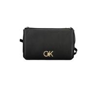 Calvin Klein Schwarze Polyester Damen Schultertasche Schwarz