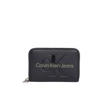 Calvin Klein Sculpted Med Zip Around Mono Damen Geldbörse, schwarzes, Tek Beden, Casual