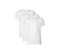 Calvin Klein Unisex S/s Crew Neck 3pk Hemd, Weiss, M (3er Pack)