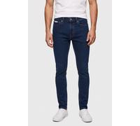 Skinny-fit-Jeans CALVIN KLEIN JEANS "SKINNY", Herren, Gr. 34, Länge 32, schwarz ck stone, Denim/Jeans, Obermaterial: 80% Baumwolle, 12% Polyester, 6% Elastomultiester, 2% Elasthan, skinny fit normal,