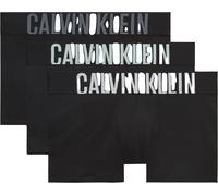 Trunk "TRUNK 3PK", Herren, Gr. L (52), 3 Stk., schwarz, Jersey, Obermaterial: 95% Baumwolle, 5% Elasthan, CALVIN KLEIN UNDERWEAR, unifarben, körpernah, Unterhosen, mit Logo-Elastikbund (51809618-L) sc