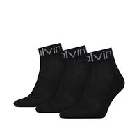 Calvin Klein Women's Quarter Sock, Black, 35/38 (2er Pack)