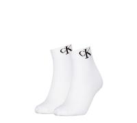 Calvin Klein Damen Socken Monogram Quarter 2er Pack 35|36|37|38