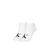 Calvin Klein Legwear Calvin Klein 2P Women Monogram Sneaker Socks Weiß Gr 39/42 Damen