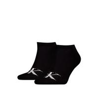 Calvin Klein Jeans Sneakersocken mit Logo-Stitching im 2er-Pack in Black, Größe 39-42