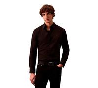 Calvin Klein Solid Stretch Slim Fit Langarmhemd