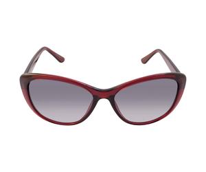 Calvin Klein - Sonnenbrille in Milchig-Burgunderrot mit grauem Farbverlauf Einheitsgröße