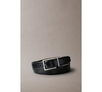 Calvin Klein Square Buckle Smooth Belt Black/dark Brown/brushed Nickel Größe: 105 | Gürtel Outlet | Herren | Schwarz