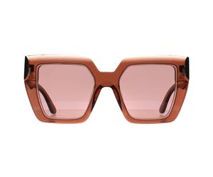 Calvin Klein Square Womens Transparent Dunkelbraun Burgund CK23502S Einheitsgröße