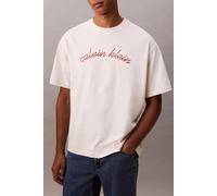 Calvin Klein Ss Center Chain Stitch Tofu Größe: L | Bedruckte T-Shirts Outlet | Herren