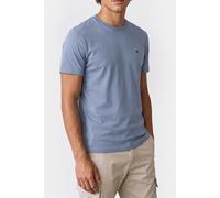 Calvin Klein Ss Classic Monogram Tee Dusty Sailor Blue Größe: S | Basic T-Shirts Outlet | Herren | Blau