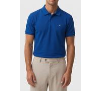 Calvin Klein Ss Monogram Pique Polo Chase Blue Größe: S | Poloshirts Outlet | Herren | Blau