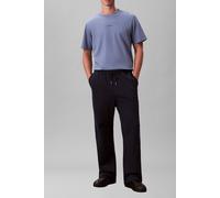 T-Shirt CALVIN KLEIN "SS STRETCH PIQUE NANO EASY TEE", Herren, Gr. XL, dusty sailor blau, Piqué, Obermaterial: 95% Baumwolle, 5% Elasthan, unifarben, regular fit normal, Rundhals, eingesetzt abgestepp