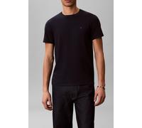 T-Shirt CALVIN KLEIN "2 Pack SS STRETCH COTTON SLIM TEE", Herren, Gr. XXL, hellweiß, schwarz sapphire, Single Jersey, Obermaterial: 95% Baumwolle, 5% Elasthan, unifarben, slim fit normal, Rundhals, ei