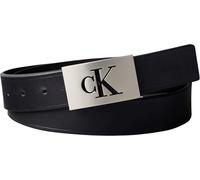 Calvin Klein Ssnl Lv04d7087g Overall Plaque 35 mm Fixed Gürtel, Schwarz (Schwarz/Zinn), 95 cm für Herren