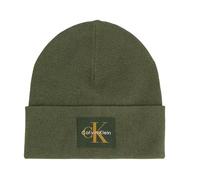 Calvin Klein Strickmütze MONOLOGO PATCH BEANIE Perfekt für den Alltag