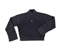 Calvin Klein Strickpullover mit Label-Patch black Damen M