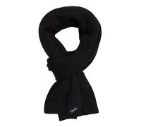 Calvin Klein Strickschal Schal Classic Rib Scarf Schwarz Baumwolle Kaschmir