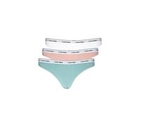 Calvin Klein 000qd5209e Tanga 3 Einheiten L Subdued / White / Zoni Beach