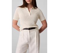 Calvin Klein Summer Boucle Slim Fit Polo Shirt Sweet Corn Größe: L | Poloshirts Outlet | Damen