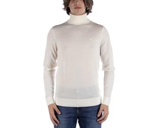 Calvin Klein Superior Rollkragenpullover aus Wolle in Creme EU 52