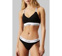 Calvin Klein String MODERN COTTON, mit breitem Bündchen XS schwarz Damen Klassische Strings Damenwäsche Unterhosen XS schwarz