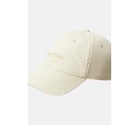 Baseball Cap CALVIN KLEIN JEANS "TTLCS EMBRDRY DNM BS", Damen, weiß (bone weiß), Web, Baumwolle, unifarben, casual, Caps, Mit festem Schirm (74250505-0) bone weiß