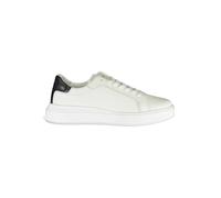 Calvin Klein Low Top Lace Up Leather White/black Größe: 43 | Schnürschuhe Outlet | Herren | Weiß