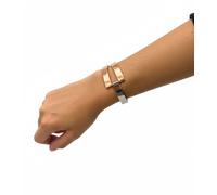 Calvin Klein Truly Damen Armreif im Zweiton-Design Edelstahl-Armband Schmuck KJ8JPF2001 Silber/Rosegold