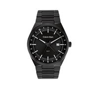 Calvin Klein Uhr DISTINGUISH 25200490 Herren – 3-Zeiger-Quarz, Kalender, schwarzes Edelstahlarmband