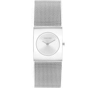Quarzuhr CALVIN KLEIN "CK PULSE 21 mm", silberfarben, silberfarben, Armbanduhren, Damen, Armbanduhr, Damenuhr, Edelstahlarmband, analog (79100348-0) silberfarben, silberfarben