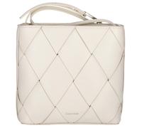 Calvin Klein Damen Umhängetasche gewebt SQUARE CROSSBODY, beige, Einheitsgröße