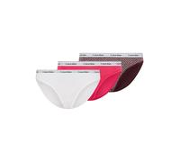 Calvin Klein Underwear "3 PACK THONG (LOW-RISE)" Packung, 3er-Pack, 3 Stk. mit Logobund (37344921-XS) innuendo, stencil heart, schwarz berry, c