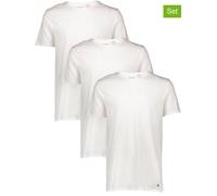 CALVIN KLEIN UNDERWEAR 3er-Set: Shirts in Weiß - Größe M | Herren Plussize